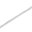 Pulsera de eslabones en estilo onda de plata esterlina con diamantes