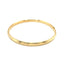 14k Yellow Gold Dome Florentine Design Bangle