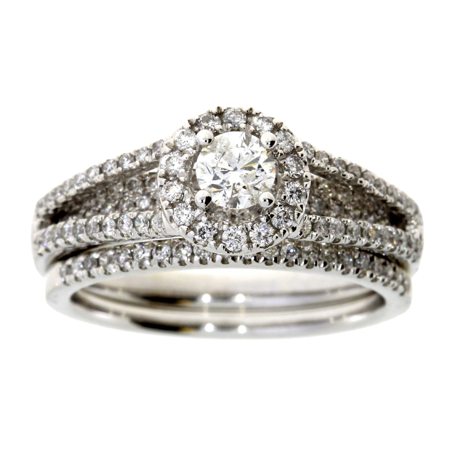 1.00ct Diamond Engagement Ring Set in 14KT White Gold