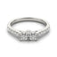 14k White Gold Round Two Stone Diamond Ring
