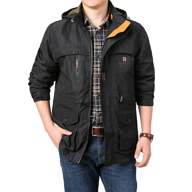 Chaqueta de Montañismo delgada a prueba de viento para hombres
