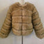 Elegant Faux Fur Patchwork Overcoat