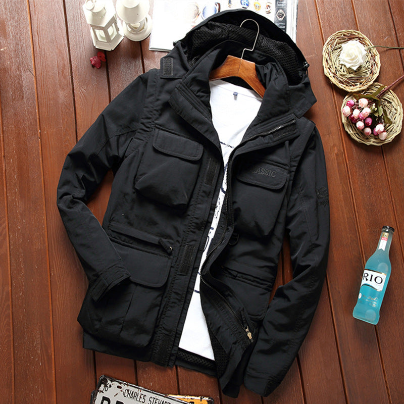 Men's Plus Size Waterproof Breathable Outdoor Jacket