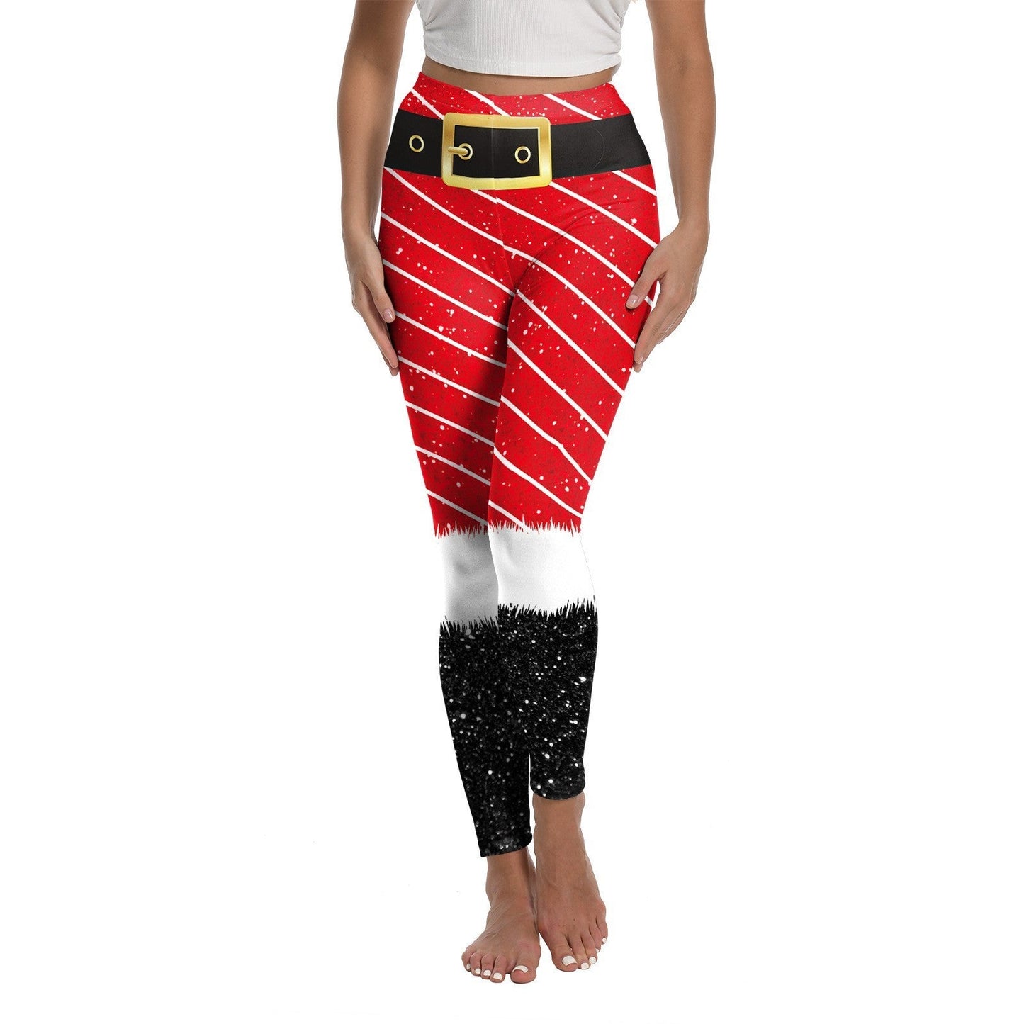 Festive Women's Gym Pants for Active Comfort