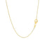 Collar de Cadena de Oro Amarillo de 14k con Charm de Corazón