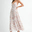 Vestido Maxi de Verano con Tirantes y Estampado Floral