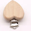 Premium Beech Wood Pacifier Clip - Cute Elephant & Heart Design
