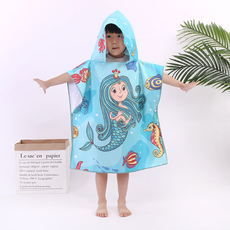 Microfiber Children's Double-Sided Velvet Beach Towel