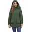 Parka acolchada de forro polar impermeable premium para mujeres