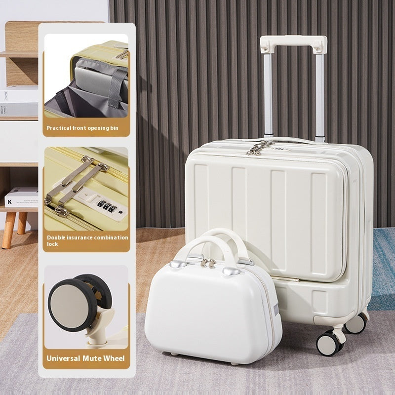 Valise à roulettes multifonctionnelle premium de 18 pouces à ouverture complète