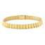 Bracelet en or jaune 14 carats en forme de carreaux en diamant