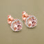 Pendientes Halo de Morganita y Diamante Blanco de 0.93 Quilates