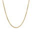 Cadena de Caja Redonda Sólida de Oro Amarillo de 14k - 1.6 mm