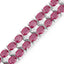 20.03 Carat Ruby and White Topaz Sterling Silver Bracelet