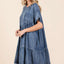 Robe Mini Surdimensionnée avec Design Boho pour Femmes