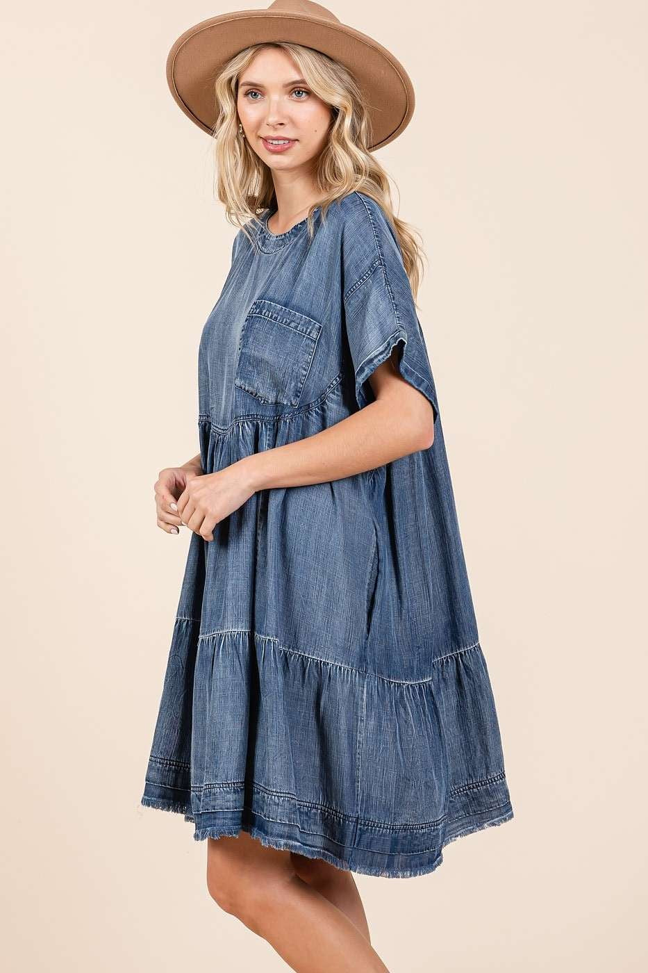 Robe Mini Surdimensionnée avec Design Boho pour Femmes