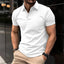 Polo Shirt pour Homme à Manches Courtes d'Été - Couleur Unie et Design Élégant