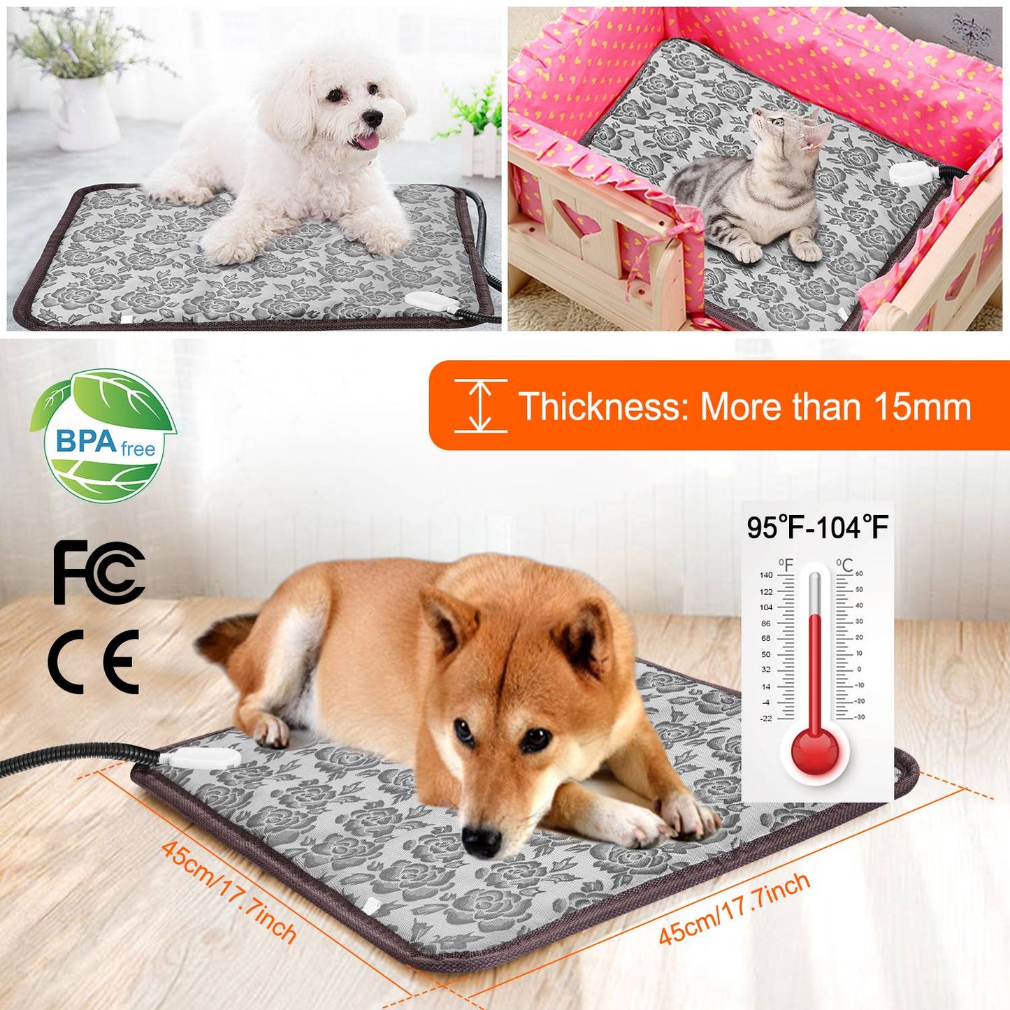 Tapis chauffant pour animaux de compagnie GBruno Cozy pour un confort ultime