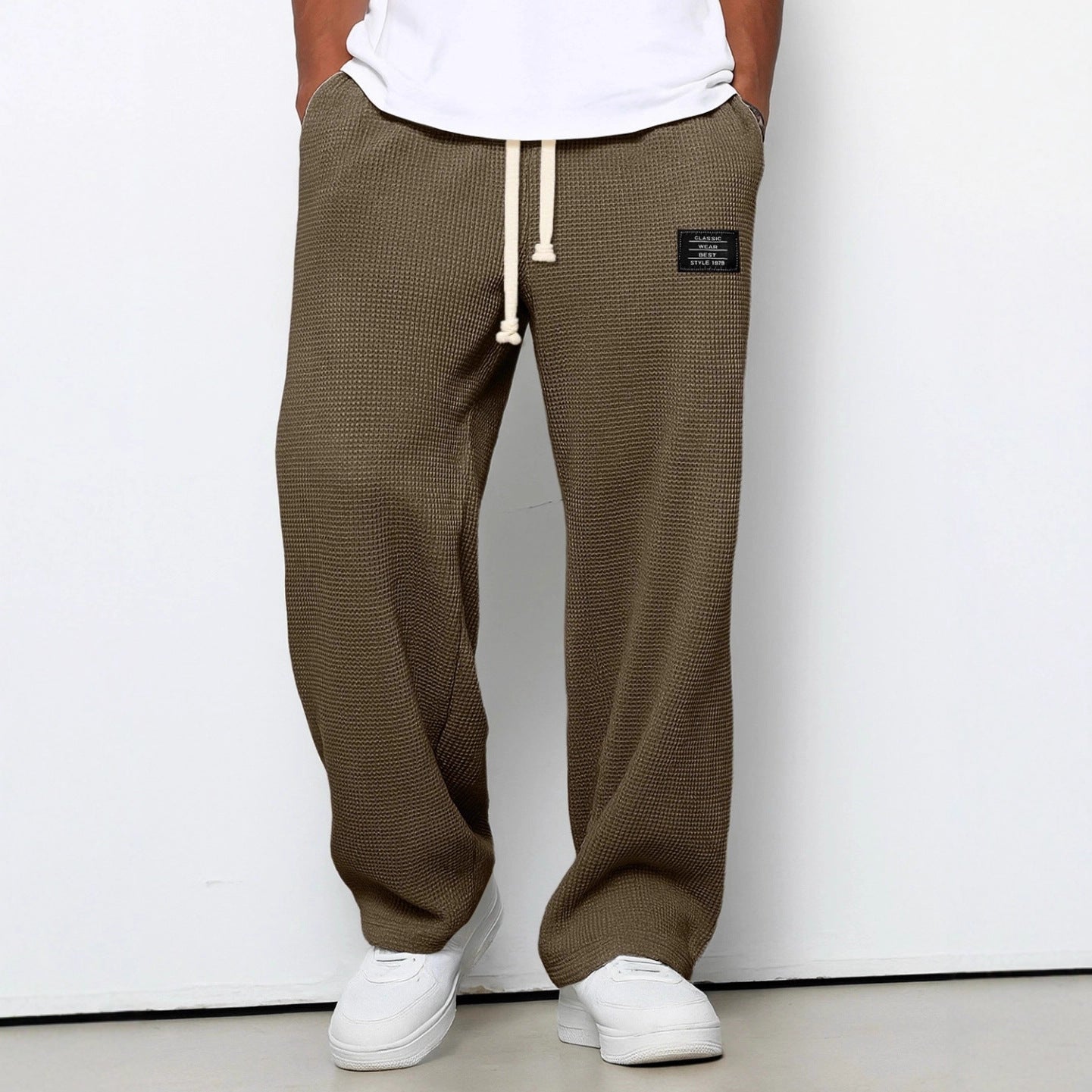 Pantalons de survêtement décontractés pour hommes à coupe ample pour le printemps et l'automne