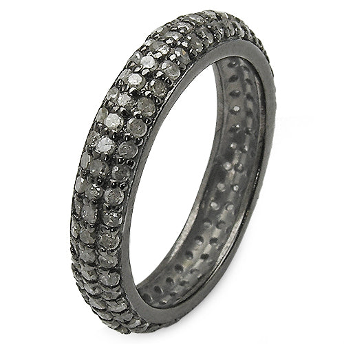 Bague de fiançailles en argent sterling .925 avec diamant TLB véritable de 1,40 carat