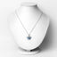Colgante de Topacio Azul Suizo Genuino de 1.76 Quilates en Plata Esterlina
