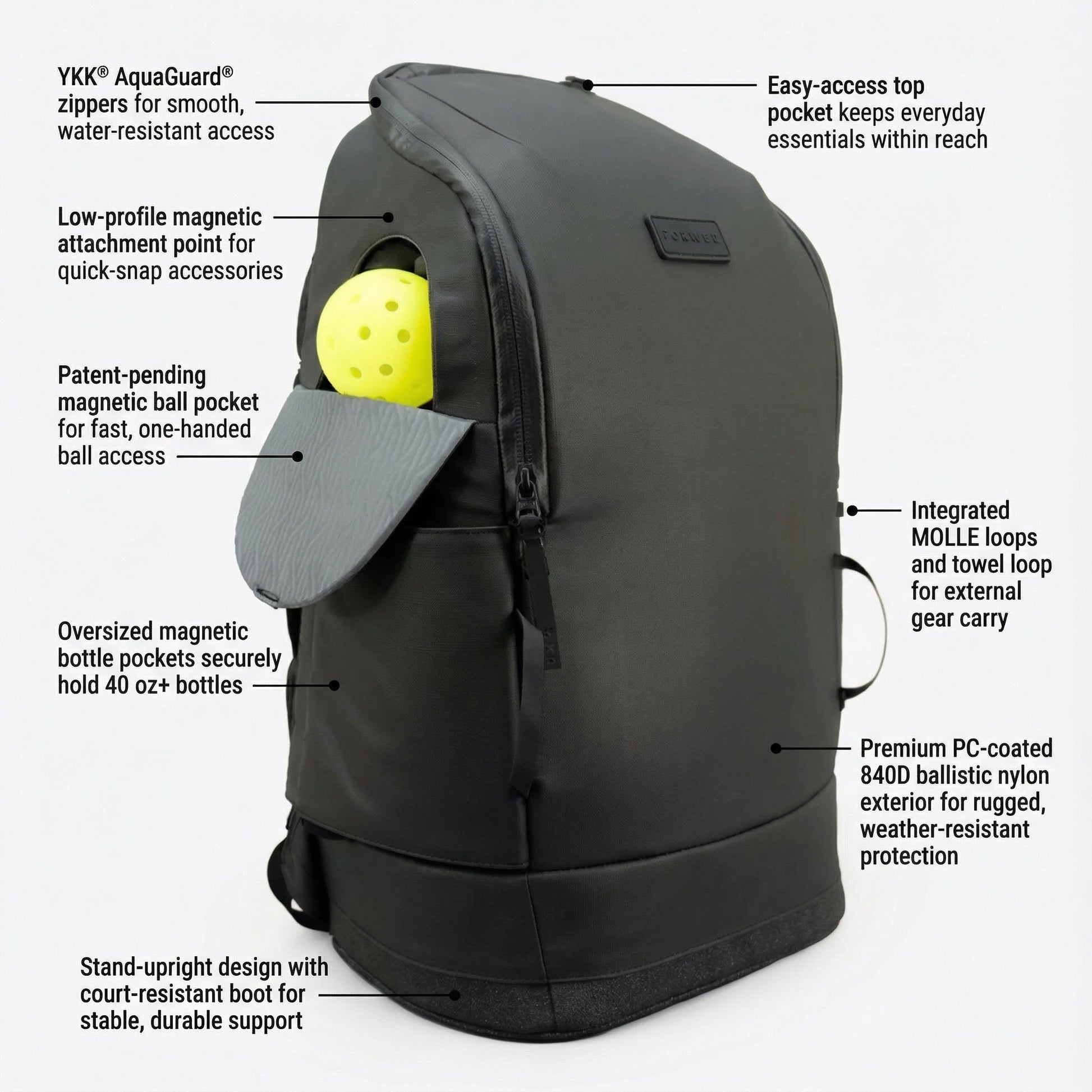 FORWRD Court Caddy: Ultimate Pickleball Gear Bag - Korvel