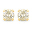 0.98 Carat Genuine LB Diamond 14K Yellow Gold Earrings