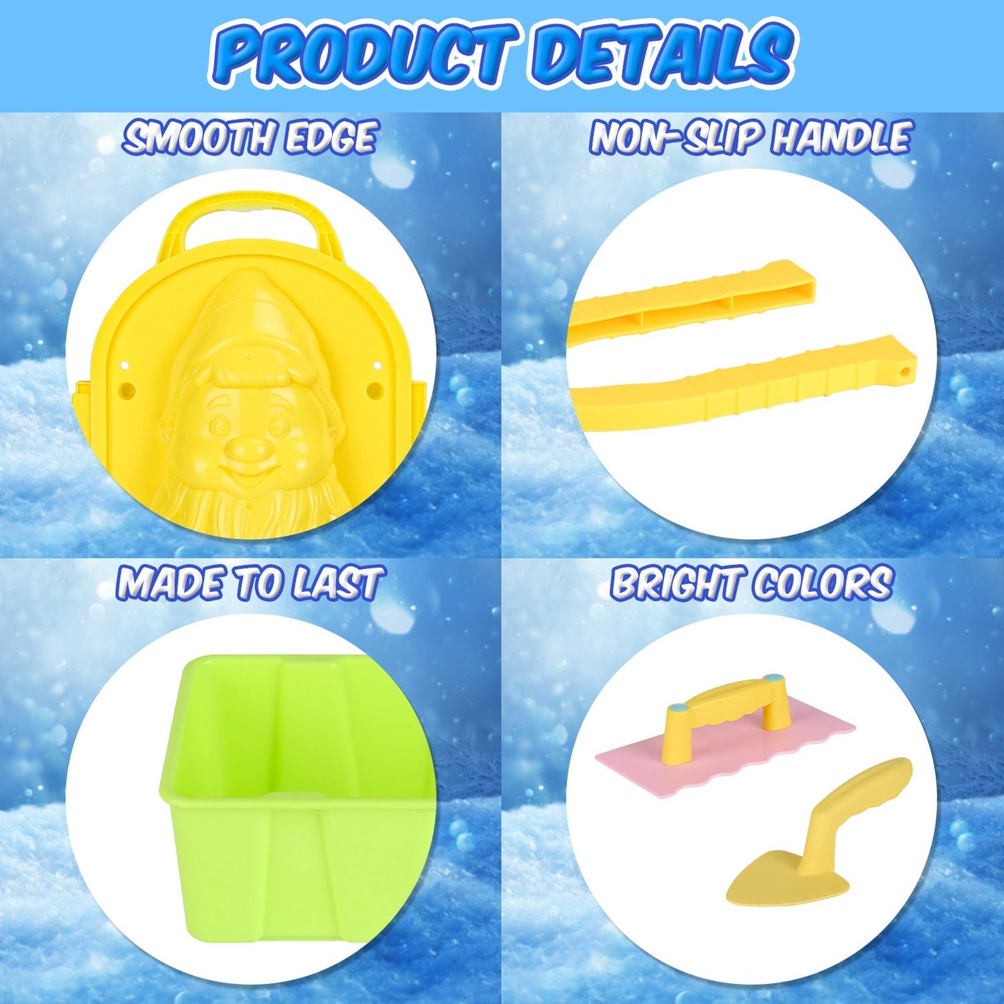 Kit de herramientas para bolas de nieve GBruno de 15 piezas