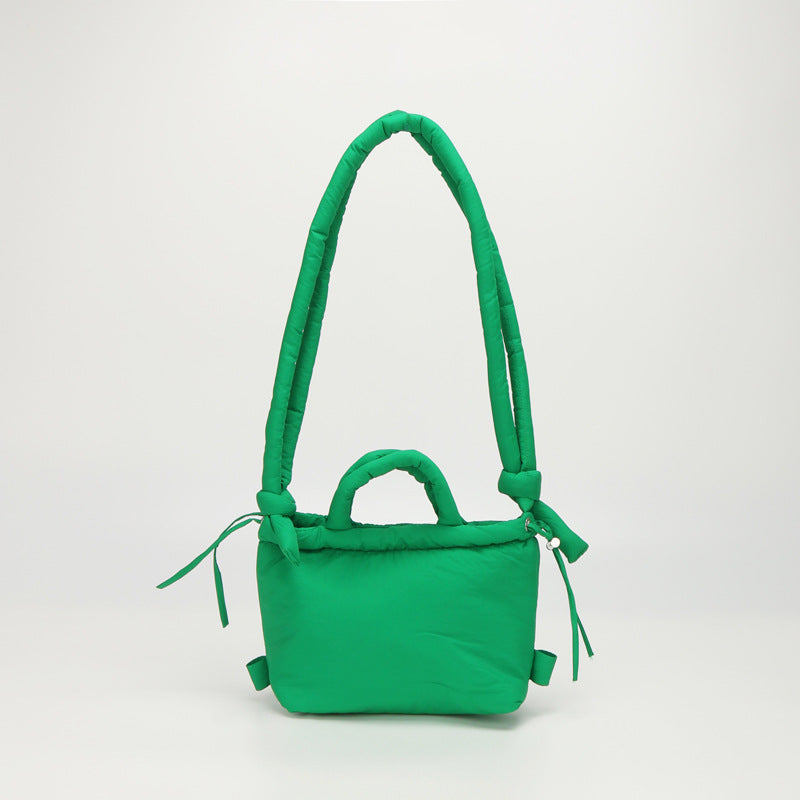 Casual Quilted Lightweight Dual-Use Bucket Bag