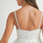 Eyelet Lace Babydoll Mini Cami Dress