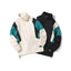 Chaqueta cortaviento impermeable de talla grande para hombre con cuello alzado