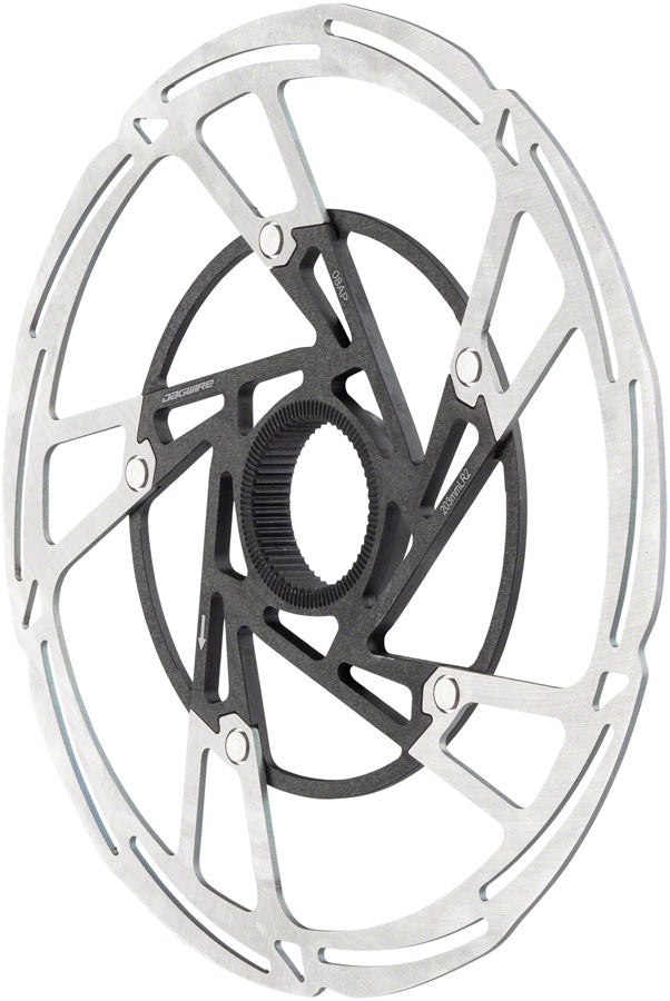 Rotor de freno de disco Jagwire Pro LR2 - 203 mm Center Lock Plata/Negro
