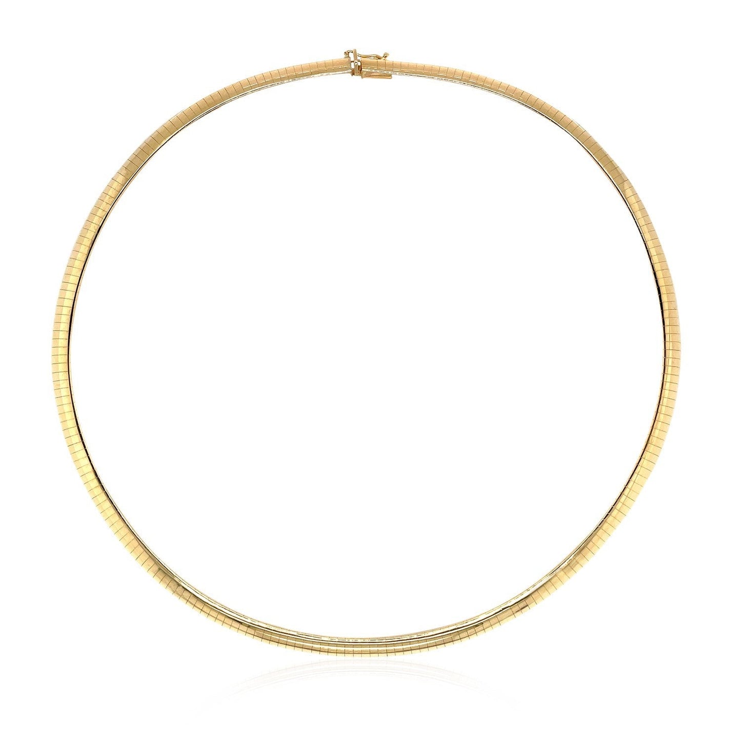 Cadena Clásica Omega de Oro Amarillo de 14k - 6 mm