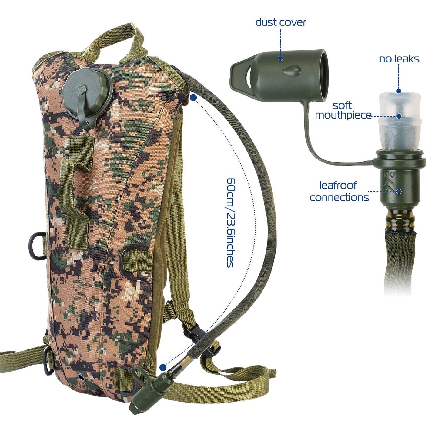 GBruno Sac d'hydratation tactique 3L
