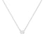 Pendentif en diamant ovale cultivé en laboratoire en or blanc 10K certifié IGI