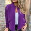 Woolen Lapel Tether Faux Pocket Suit Jacket
