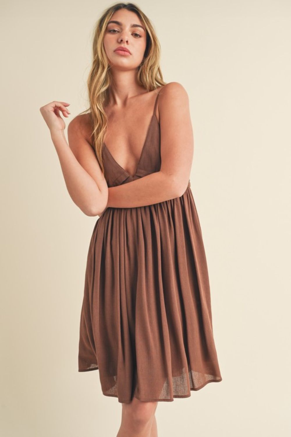 Elegant Summer Ruched Mini Cami Dress for Women