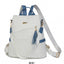 Oxford Cloth Stitching Women'S Backpack Anti-Theft Back Zipper Girls Schoolbag Casual Travel Double Shoulder Backpack - Korvel