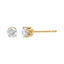 Boucles d'oreilles en diamant taillé rond de 1/2 cttw en or jaune 14K