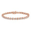 Pulsera de Tenis S-Curve de Diamantes en Oro de 10K y Plata Esterlina Bicolor