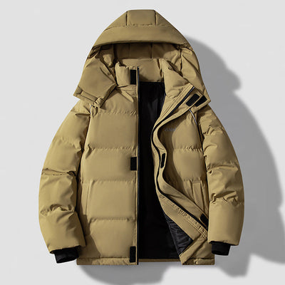 Chaqueta de Algodón Acolchada Impermeable de Dos Piezas Cálida