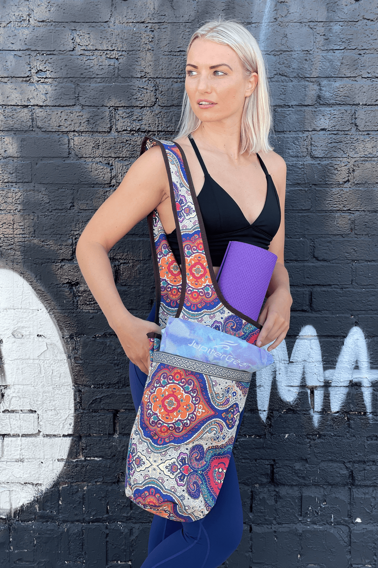 Sac de transport pour tapis de yoga JupiterGear avec grandes poches