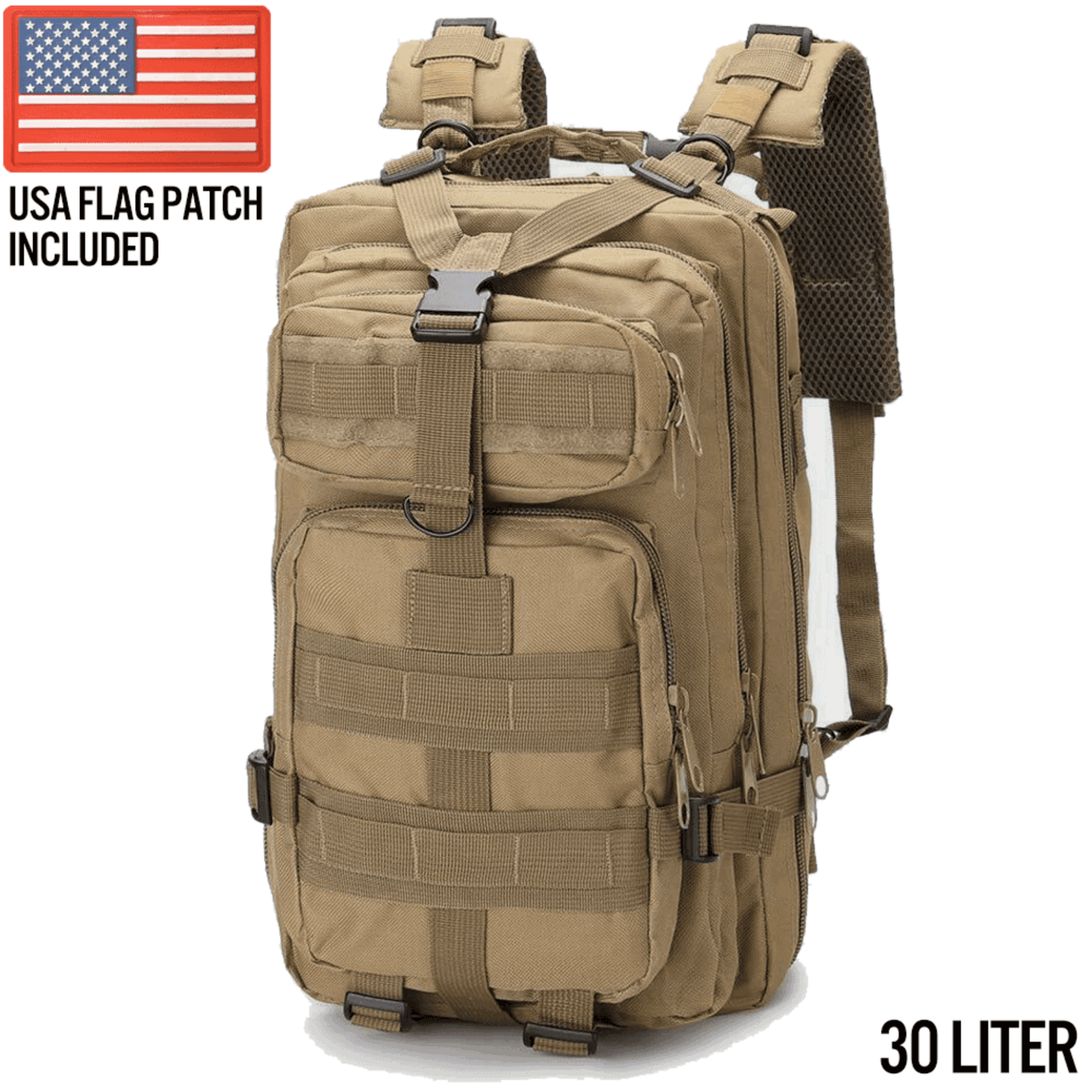 Mochila táctica pequeña XGear 30L - Duradera y versátil