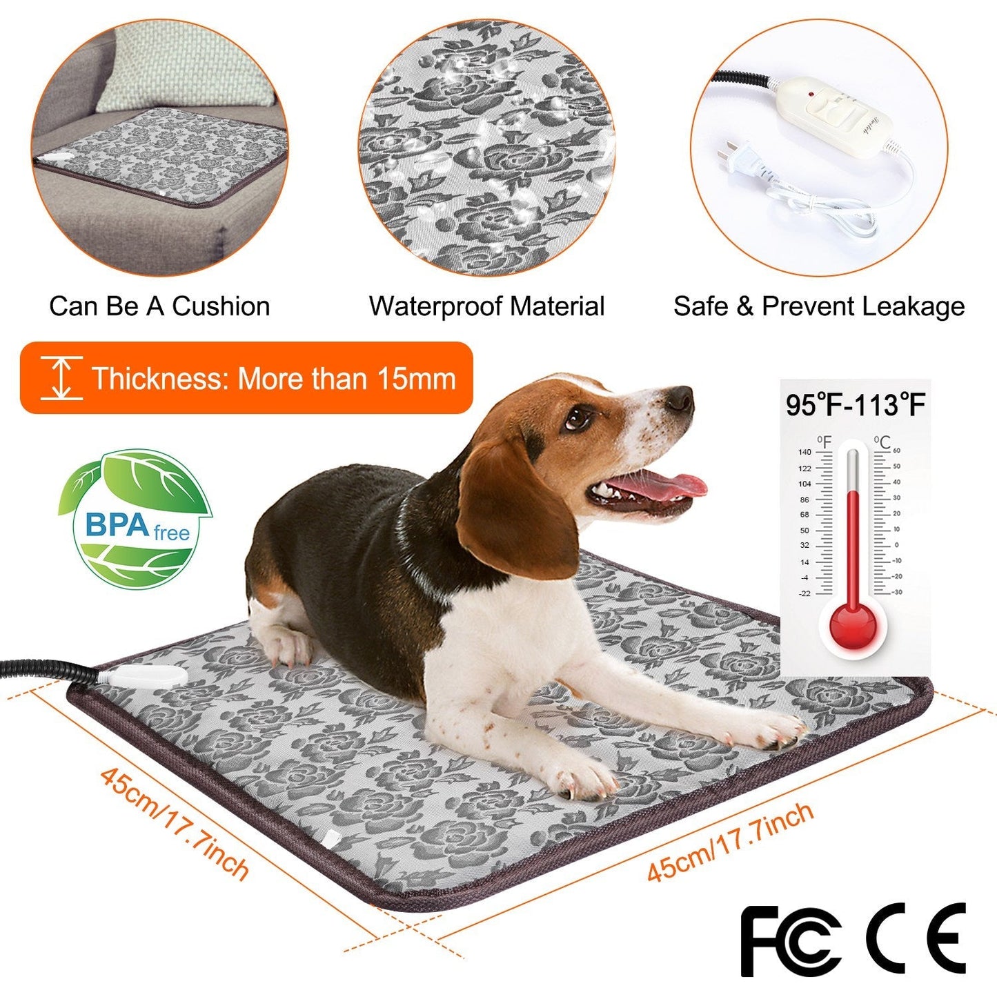 Tapis chauffant pour animaux de compagnie GBruno Cozy pour un confort ultime