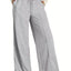 Pantalones de pierna ancha con cordón para un estilo sin esfuerzo