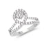 Anillo de Compromiso de Diamante Blanco de 0.54 Quilates en Oro Blanco de 14K