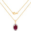 6.40 Carat Ruby and Diamond 14K Yellow Gold Pendant