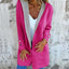 Manteau Cardigan Contrast Élégant pour Femmes avec Capuche