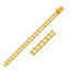 14k Yellow Gold Dual Row Rope Bracelet - 5.0 mm