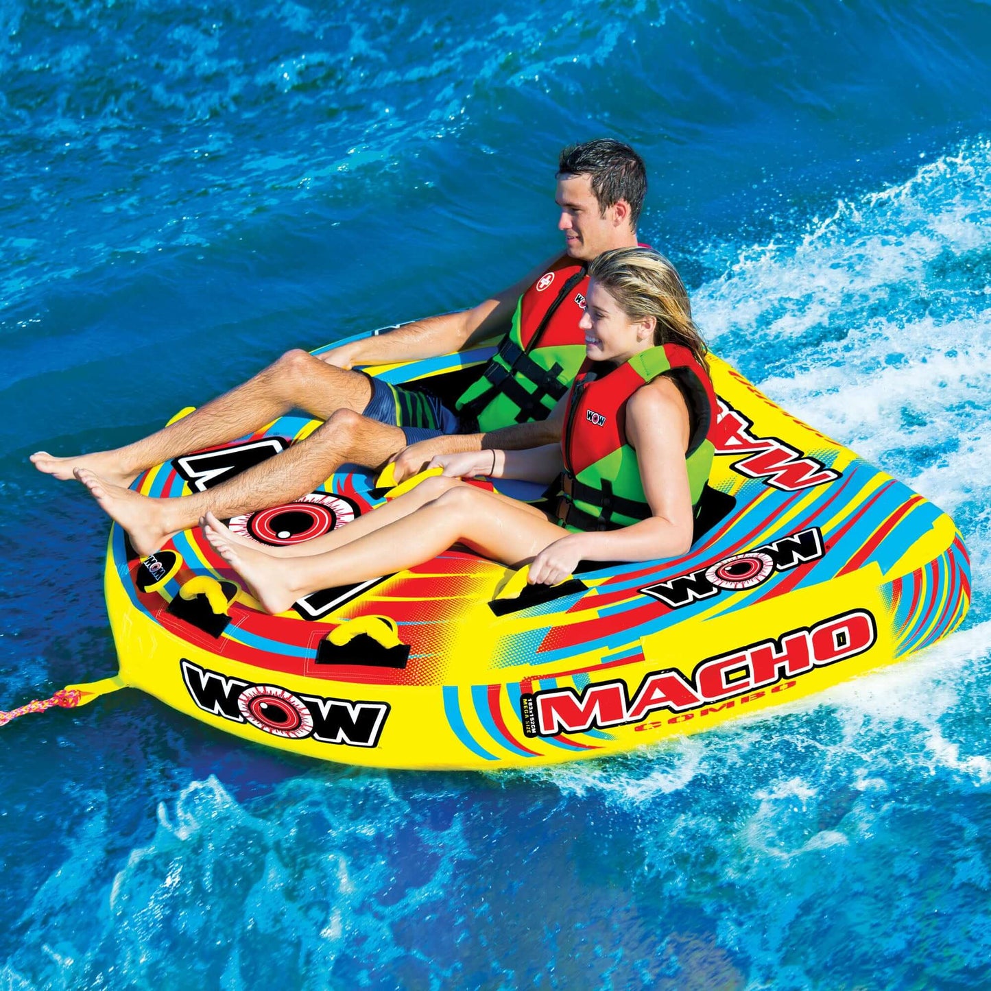 WOW Watersports Macho Tube à tirer pour 1 à 3 personnes